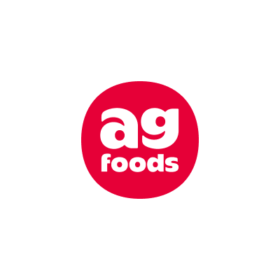 Logo ag foods na czerwonym okręgu