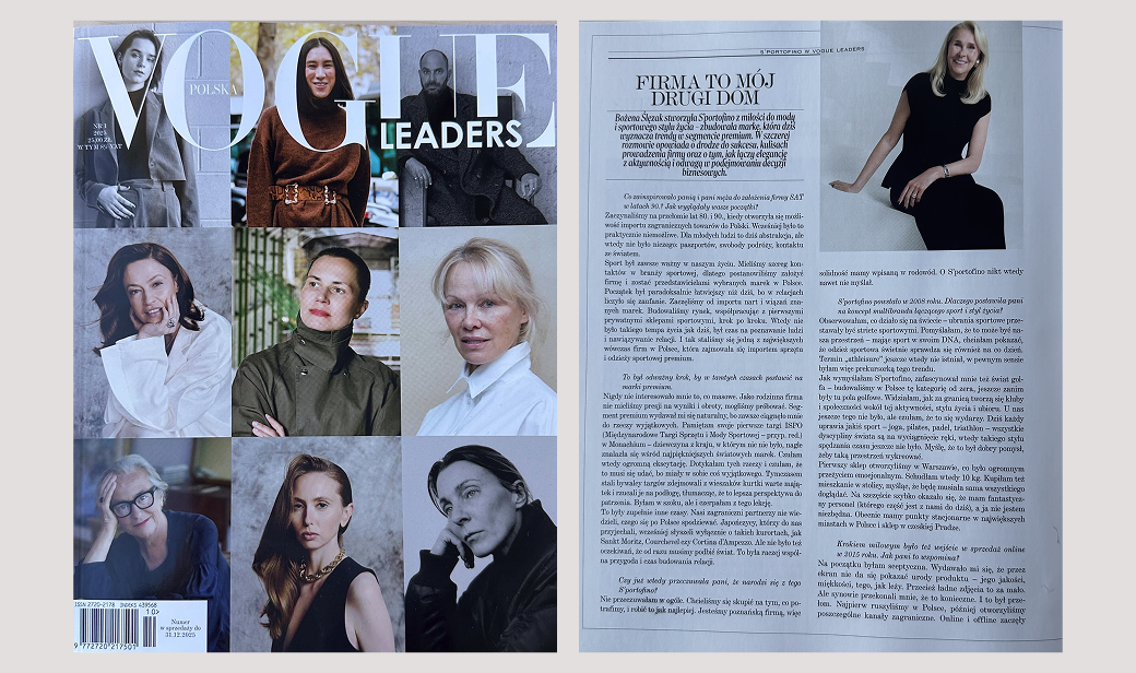 Okładka Vogue Polska z artykułem o przywództwie